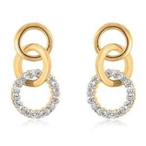 3 Mini Hooplet Gold Earrings