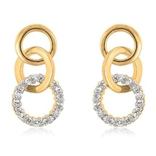3 Mini Hooplet Gold Earrings
