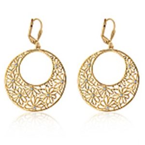Desert Floral Round Fashion Earrings