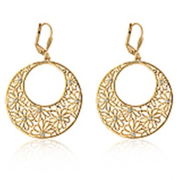 Desert Floral Round Fashion Earrings