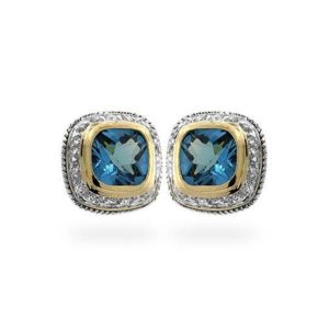 Royal Stud Earrings (Topaz)