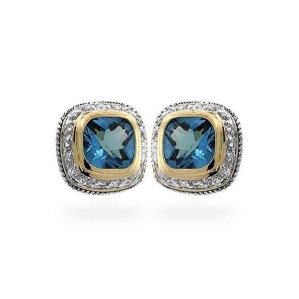 Royal Stud Earrings (Topaz)