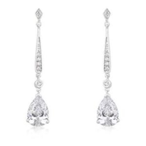 Elegant CZ Dangle Earrings