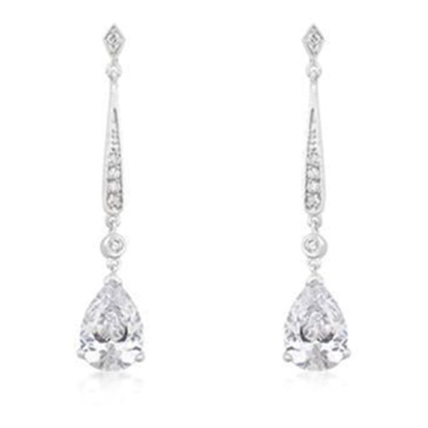 Elegant CZ Dangle Earrings