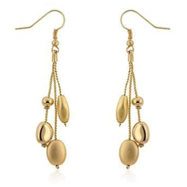 Gold Tone Bead Earrings