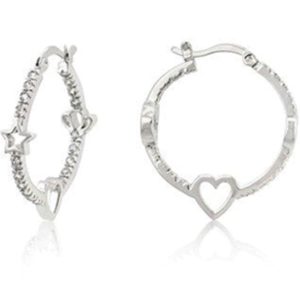 Star Studded Hoop Earrings