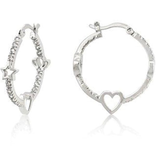 Star Studded Hoop Earrings