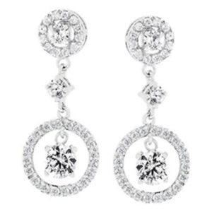 Silver Tone Drop Earrings
