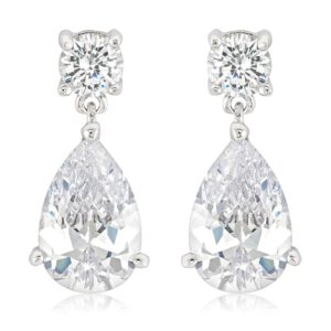 Elegant CZ Drop Earrings