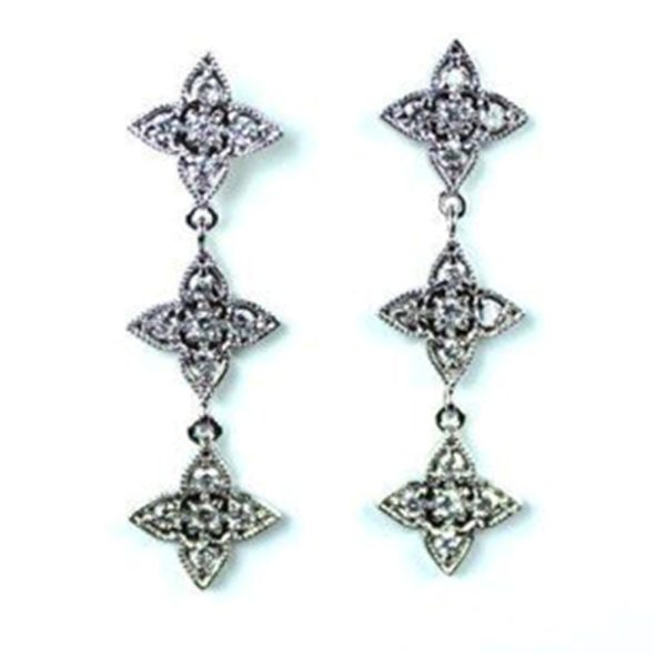 Four Point Dangle Earrings