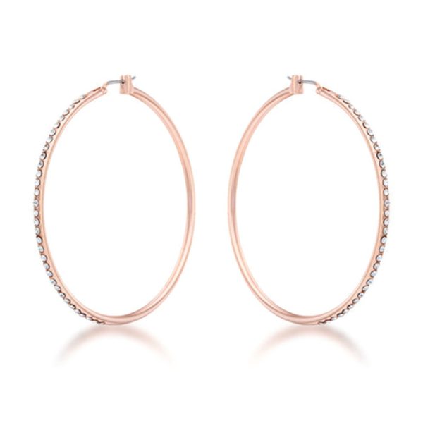 2" Rose Gold Hoop Earrings