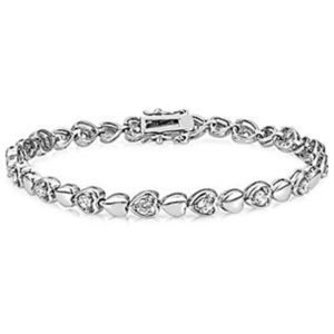 Petite Heart Tennis Bracelet