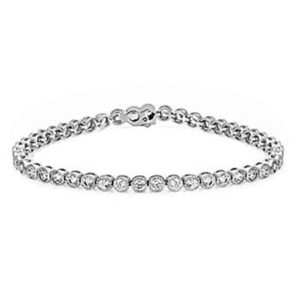 Bezel CZ Tennis Bracelet