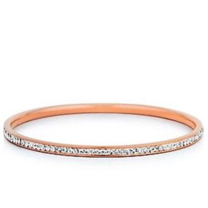 Bangle Bracelet – Rose Gold Crystal