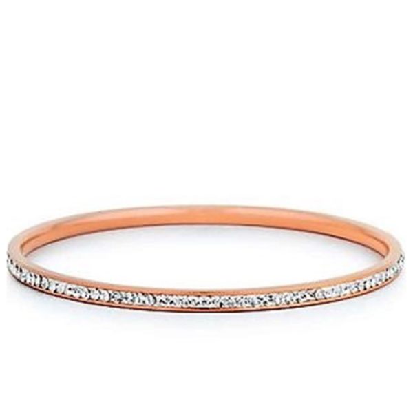 Bangle Bracelet – Rose Gold Crystal