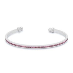 Pink Cubic Zirconia Cuff