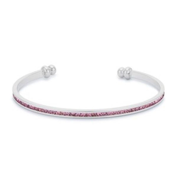 Pink Cubic Zirconia Cuff