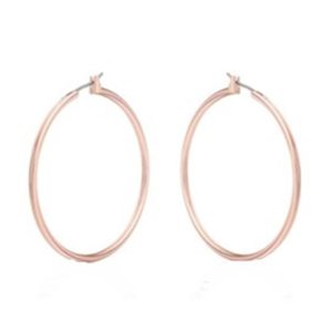 1.5″ Rose Gold Hoop Earrings