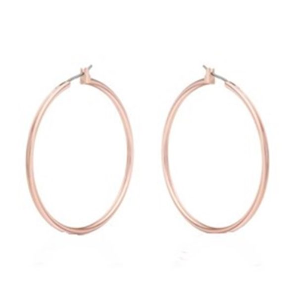1.5″ Rose Gold Hoop Earrings
