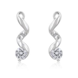 Solitaire Drop Earrings