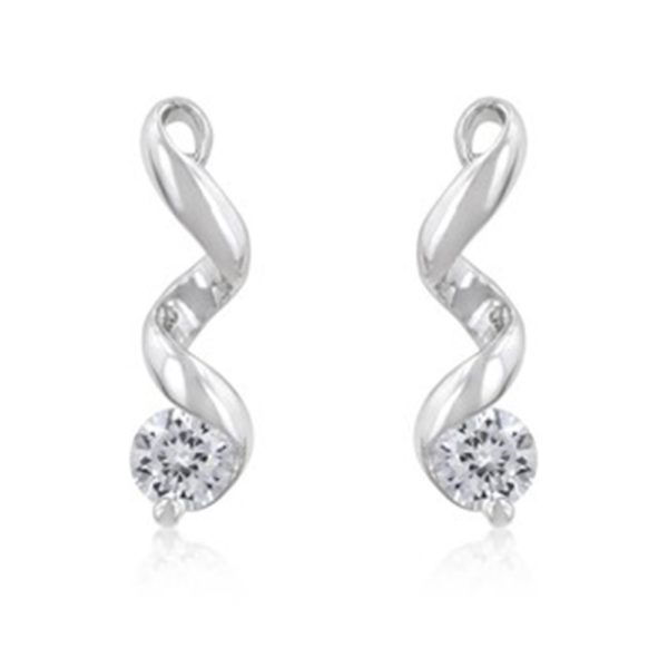Solitaire Drop Earrings