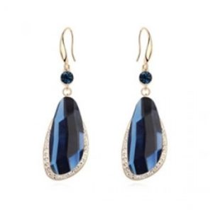 Blue Glass Earrings
