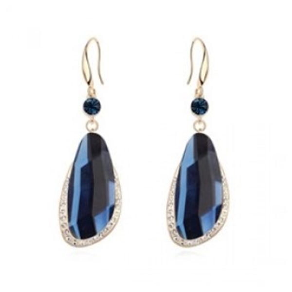 Blue Glass Earrings